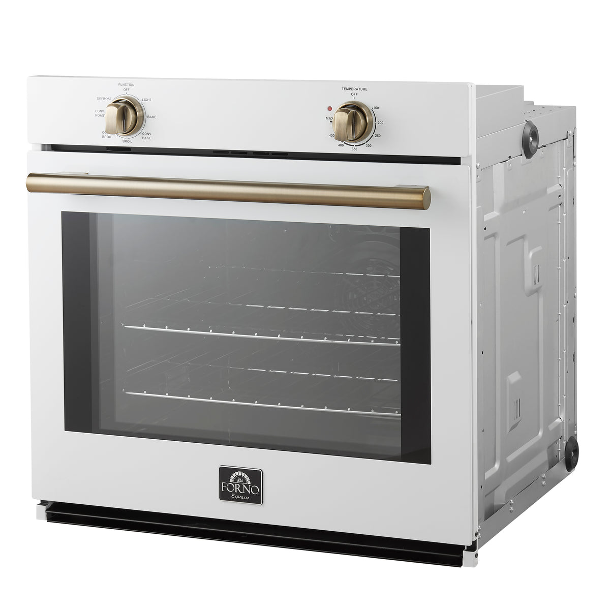 Forno Vomero Wall Oven in White, 5 cu.ft. 3550 Watts Convection Oven with Mechanical Control