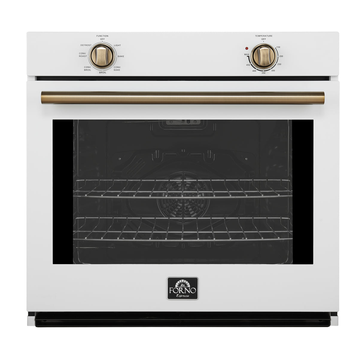 Forno Vomero Wall Oven in White, 5 cu.ft. 3550 Watts Convection Oven with Mechanical Control