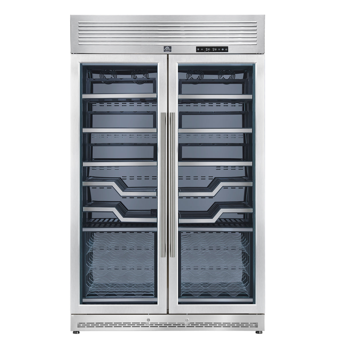 Forno Abruzzo 48" Dual Zone Wine Cellar, 102 Bottles, 24 cu. ft.