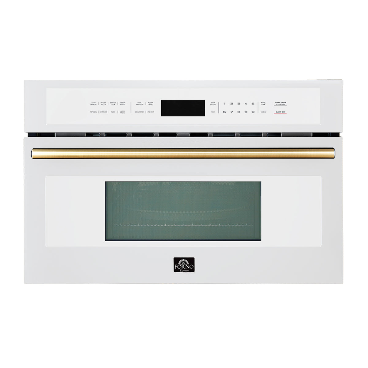 Forno Oliena Espresso White 30" Built-In Microwave Convection Oven, 1.6 cu.ft., 1000W/1750W